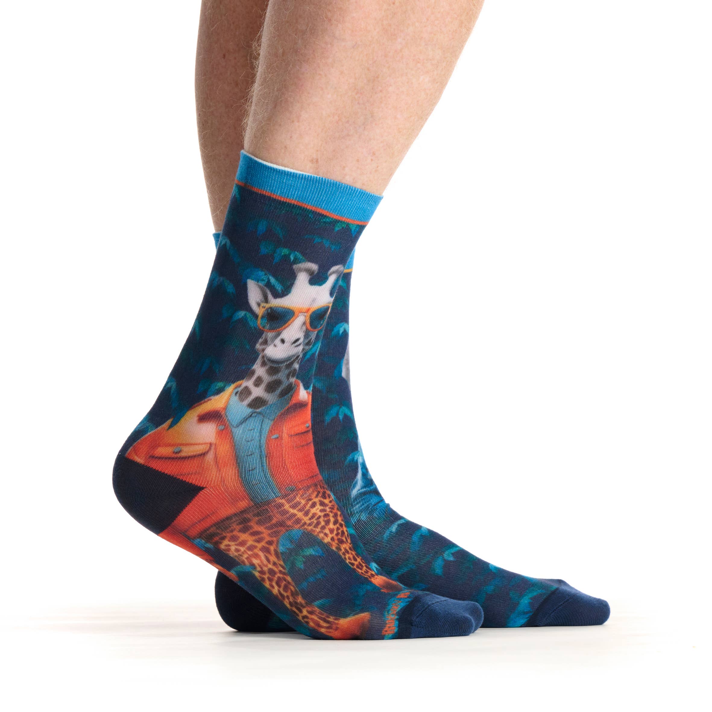 Ruban Rouge – wholesale Strumpor - Unisex – Omatchade strumpor "Gino & Lino" Safari - 39/42- 43/462