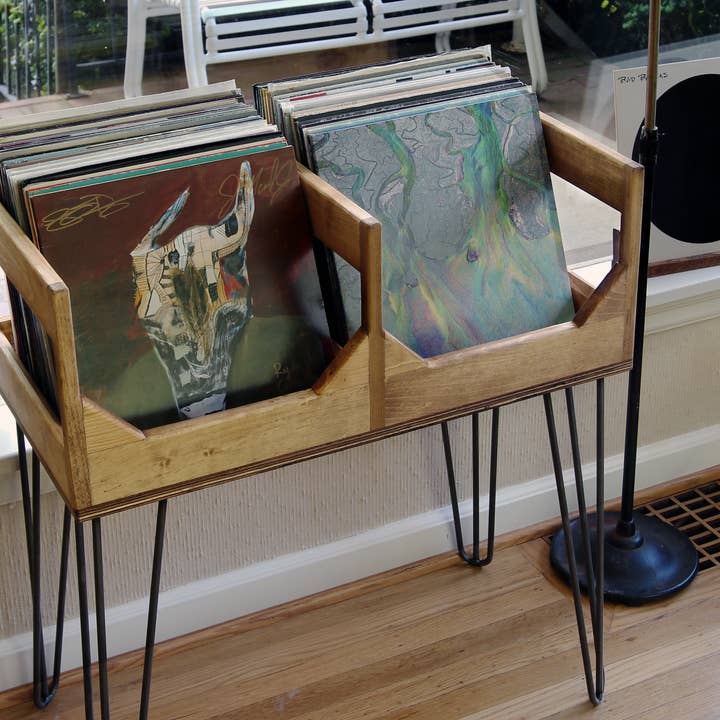 WickerWoodWorks - Wholesale Retailer Display - Home & Living - The Deluxe Tall Boy Vinyl Record Storage