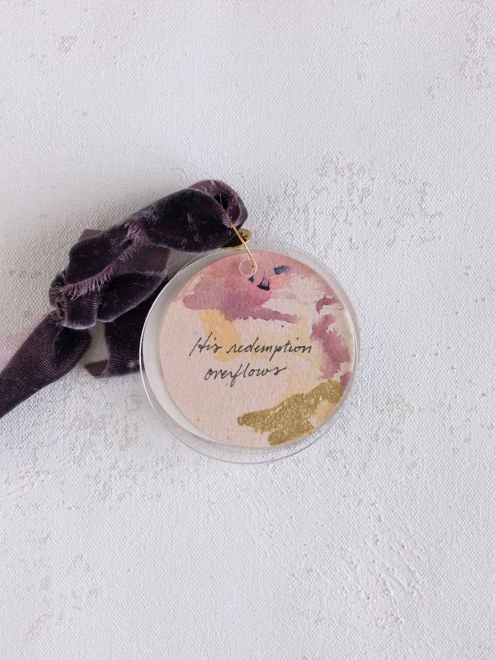 His Redemption Overflows | Dark Purple for wholesale by Mercy Creates