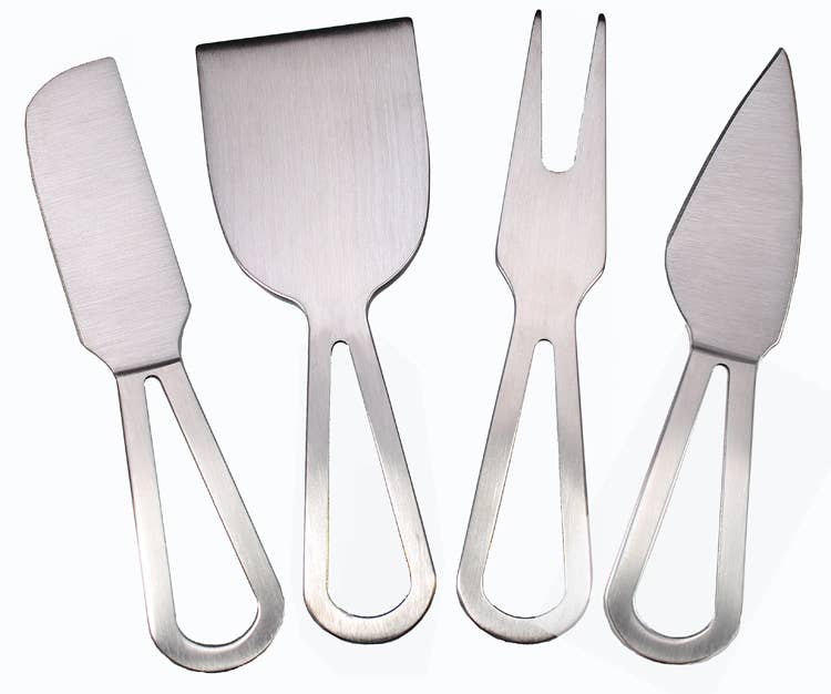 Prodyne - Wholesale Cheese Spreader - Set of 4 Titanium Plated Stainless Steel Cheese Knives3