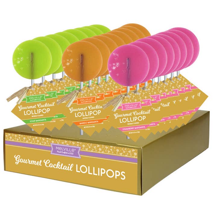 Gourmet Cocktail Lollipops - Margarita Assortment for wholesale by Melville Candy Company