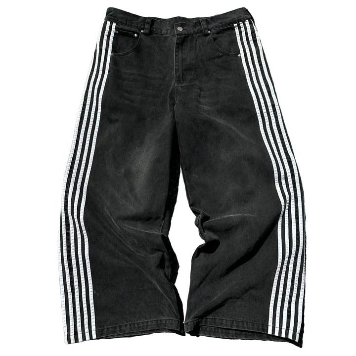 Tourtiwi - Wholesale Pants - Unisex - Loose side drawstring wide leg long pants for men and women2