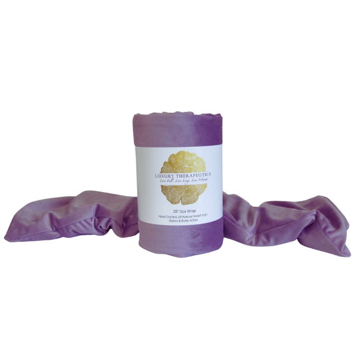 Heatable Therapy Spa Wrap- Como Lavender for wholesale by Luxury Therapeutics