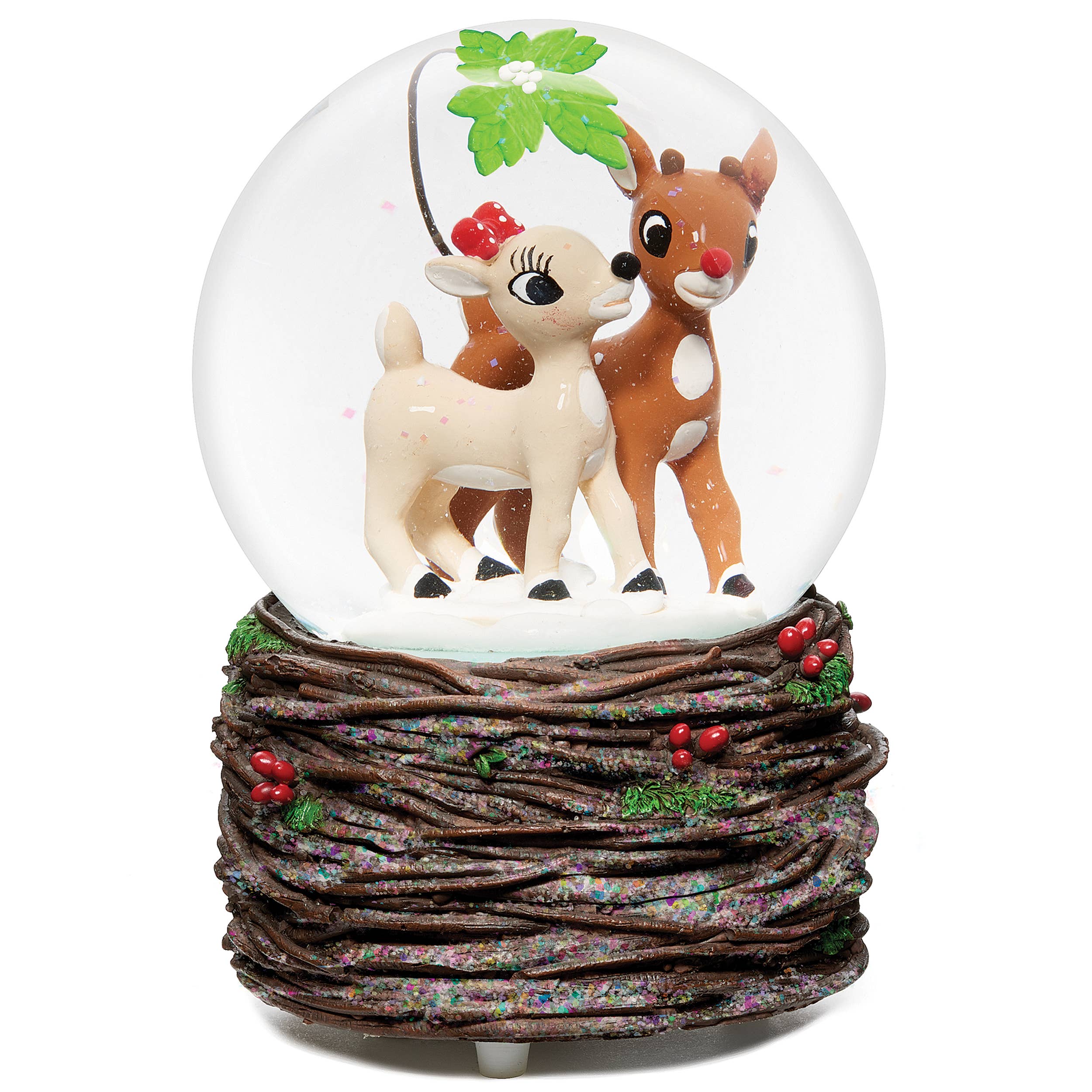 Roman - Wholesale Christmas Decoration - Musical Rudolph & Clarice Glitterdome0