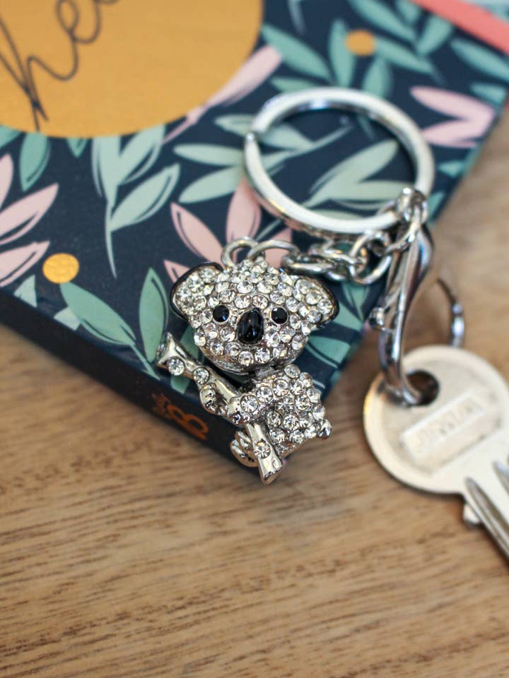Koala Diamante Large Keyring for wholesale by Wildtouch