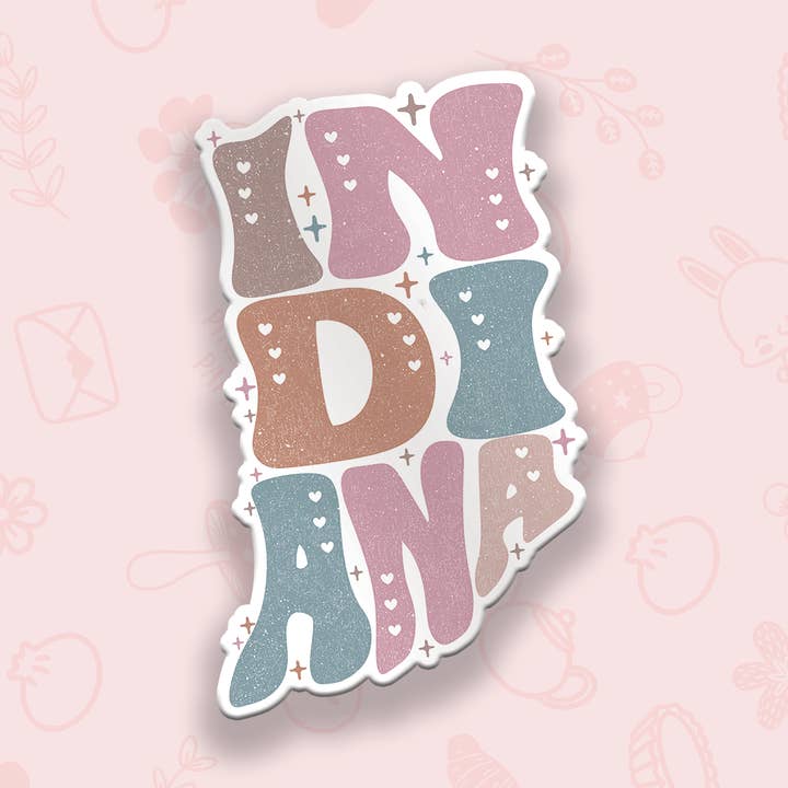 Indiana Vinylaufkleber für den Großhandel von Pineberry Paper