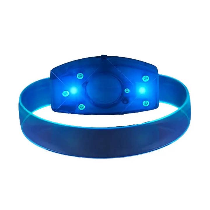 Blinkee.com, LLC - Wholesale Bangle bracelet - Universe Blue Glow LED Bracelet2
