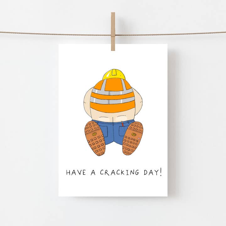 "Have a cracking day" Greeting Card for wholesale by AJS STUDIOS