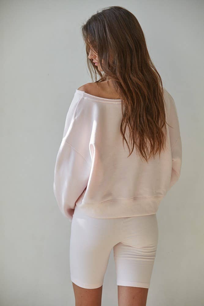 By Together - Wholesale Sweatshirt - Women's - L8591 | Knit Cotton Polyester Garment Washed Pullover 2