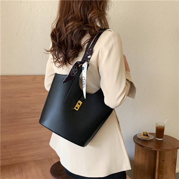 Little Trendy - Vente Sac porté épaule – femme - Sac à bandoulière rétro en cuir PU souple pour femme5