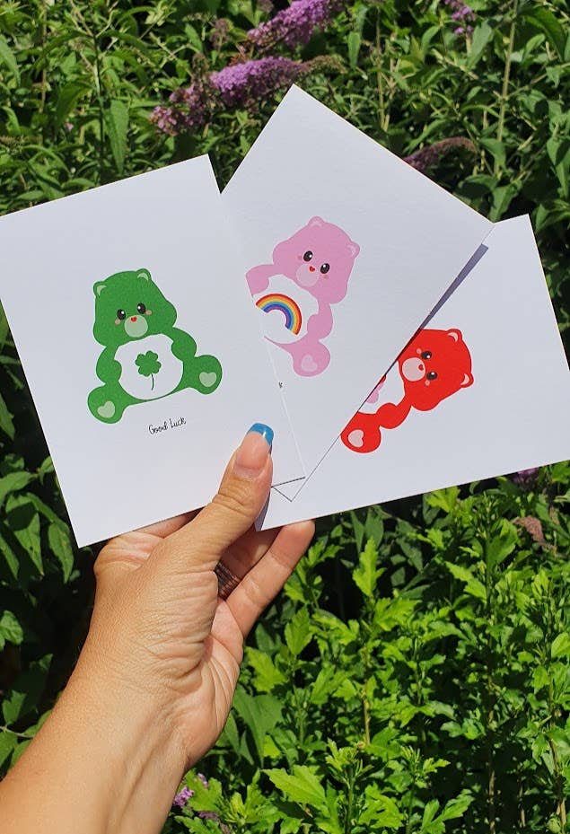 Studio Inktvis - Wholesale Postcard - Postcard Care Bear Care Bear Good Luck2