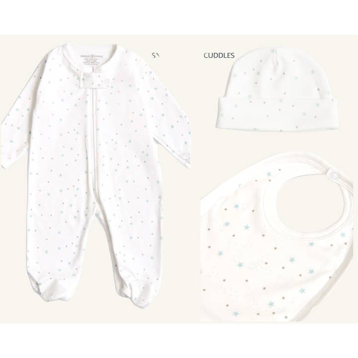 Stars Print Baby Take Me Home Gift Box - Set of 3 for wholesale by Snuggles n Cuddles