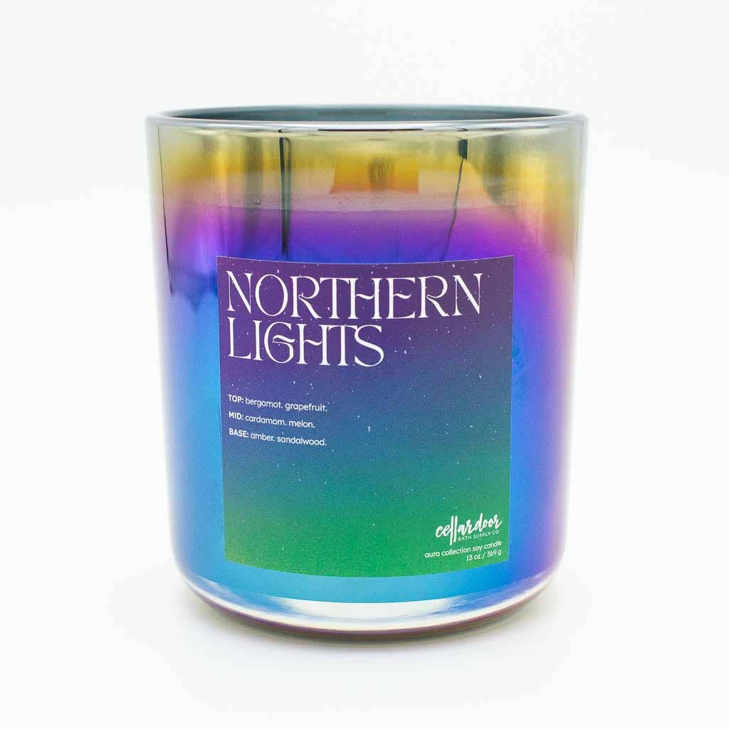 Cellar Door Bath Supply Co. - Vendita all'ingrosso Candela in vasetto - Northern Lights - Candela di soia a doppio stoppino da 13 oz1
