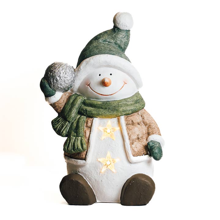 Snowball Frosty with LED Lights — Christmas, Holiday Decorations for wholesale by A Cheerful Giver