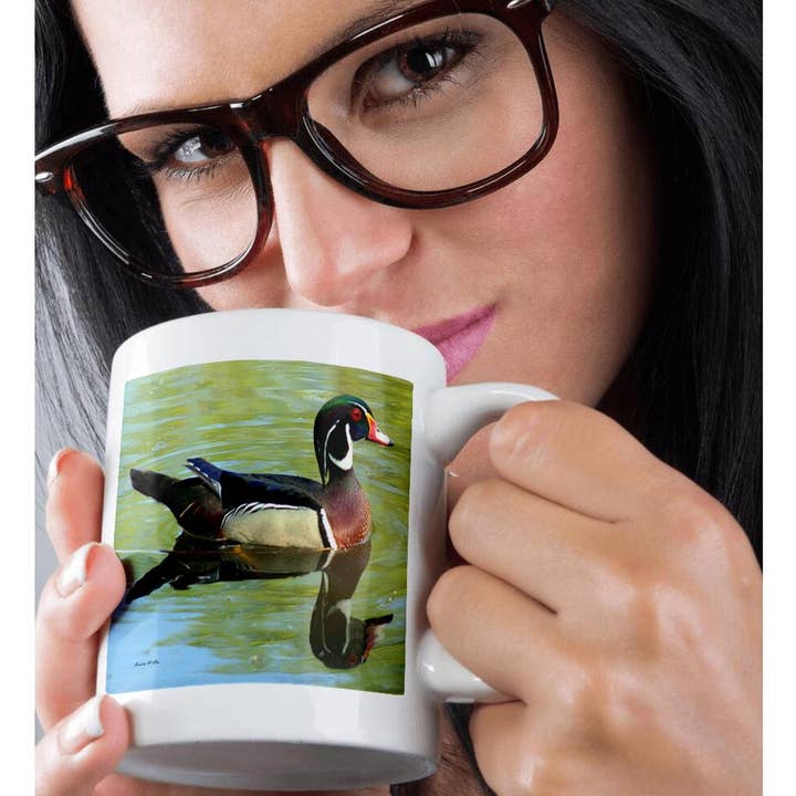 3dRose – Großhandel Kaffeebecher – 3dRose, Holzente Spiegelungen - Fotografie, Tasse8
