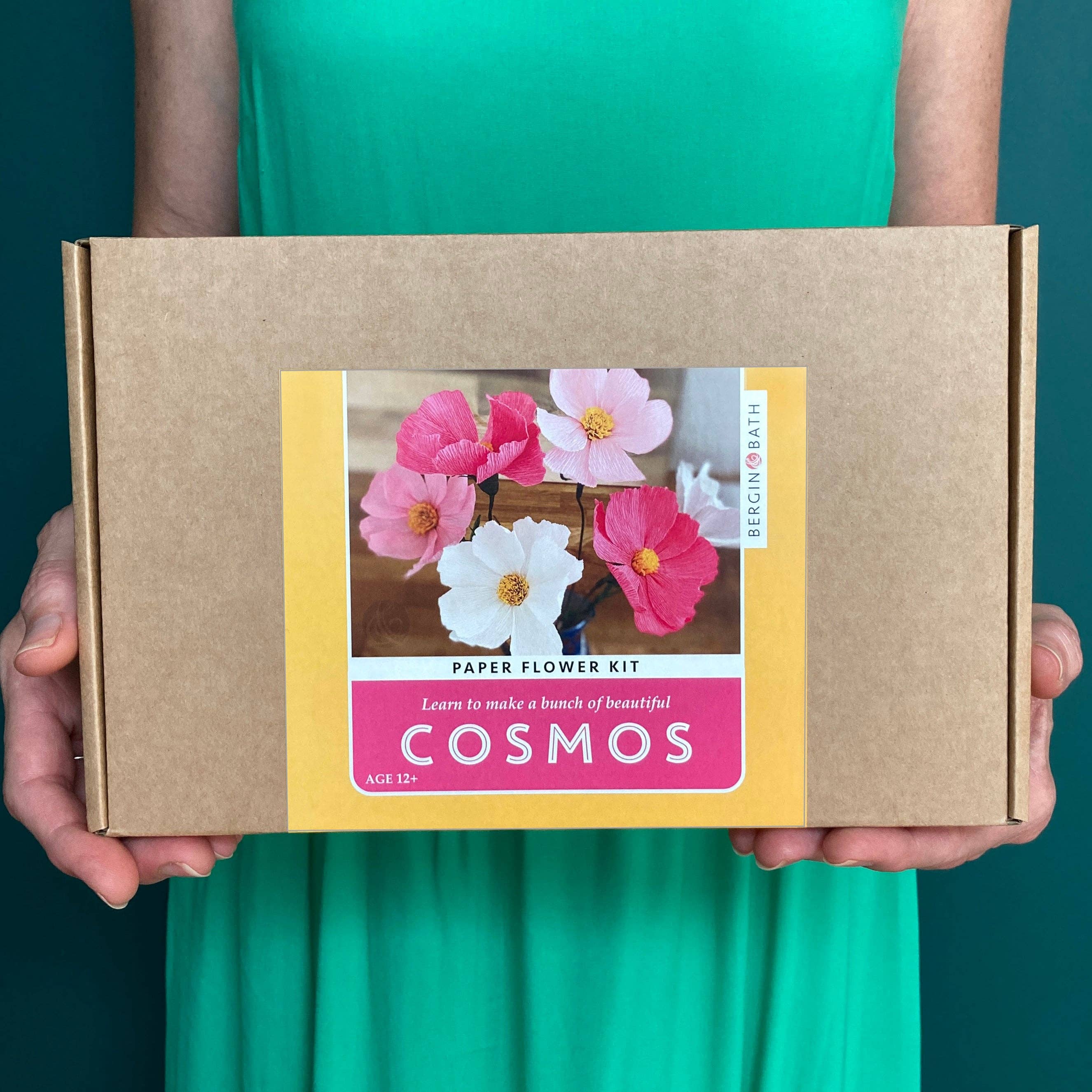 Bergin & Bath – wholesale DIY craft kit – Paper Flower Making Kit Cosmos, craft kit for women7