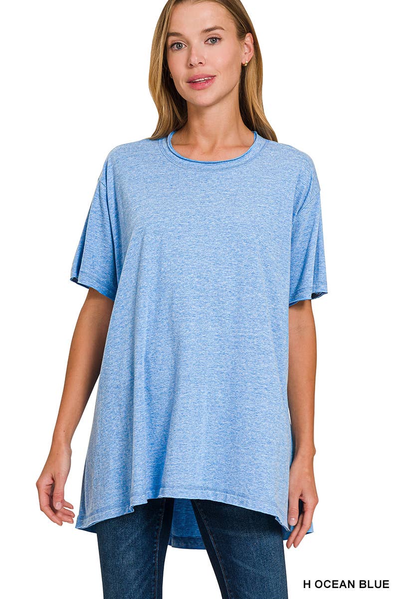 42POPS – wholesale Tunic – Women’s – ".._ Washed Cotton Drop Shoulder Oversized Top9