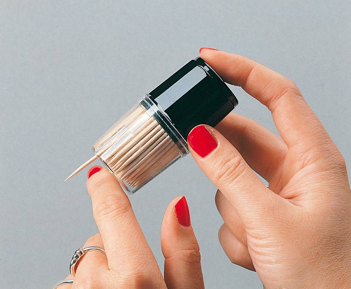 Fackelmann - Vendita all'ingrosso Stuzzicadenti - Set di 190 stuzzicadenti in legno in scatola rotonda7