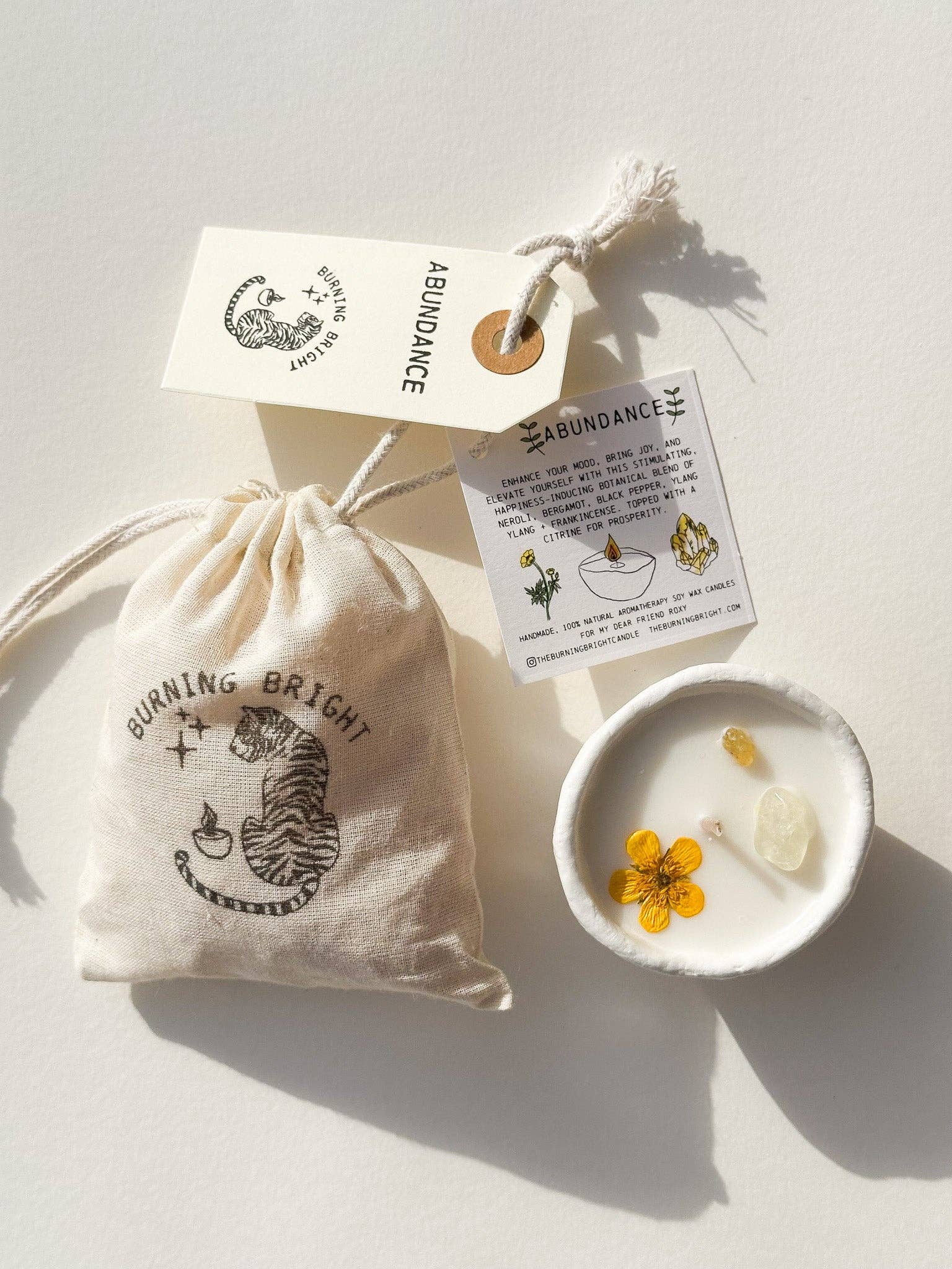 Burning Bright – wholesale Jar/filled candle – Abundance Candle0