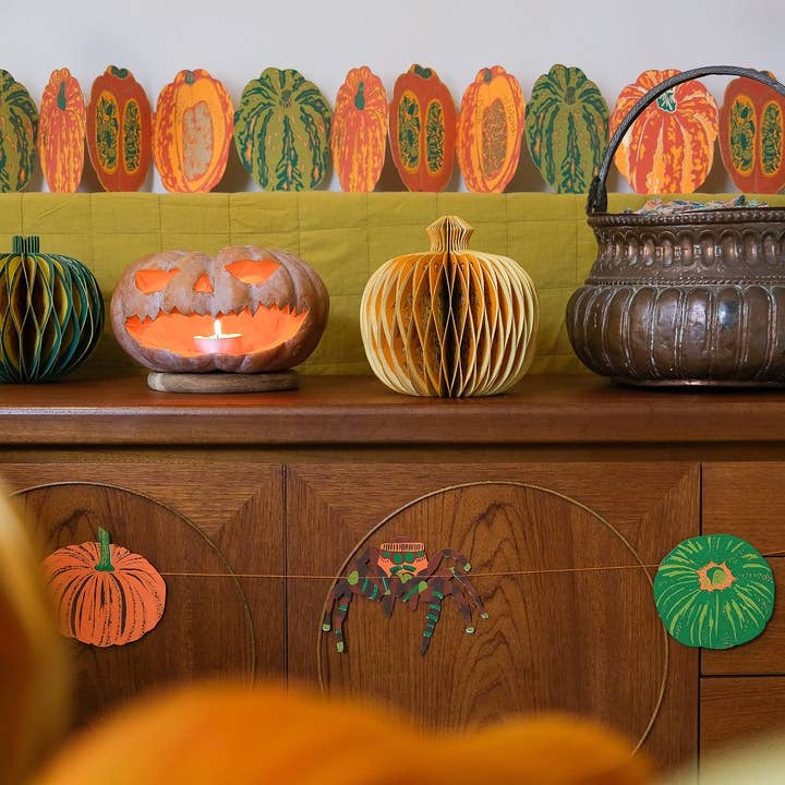 East End Press – wholesale Bunting/garland – Pumpkin Sewn Garland5