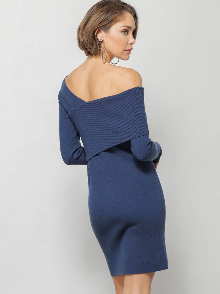 Line & Dot - Wholesale Dress - Women's - Sylvie Sweater Mini Dress