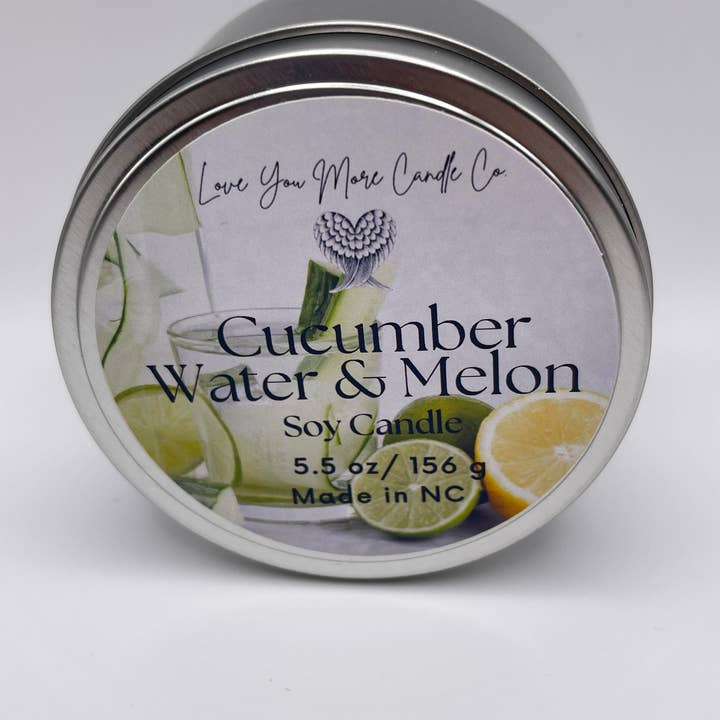 Cucumber Water & Melon Soy Candle for wholesale by Love You More Candle Company
