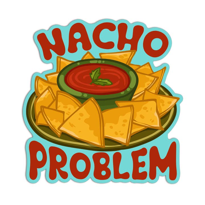 Texturierte mexikanische Aufkleber von Nacho Problem  für den Großhandel von Girls Printing House