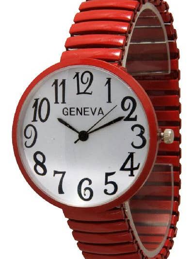 6 Geneva Stretch Band Watch for wholesale by Time World USA
