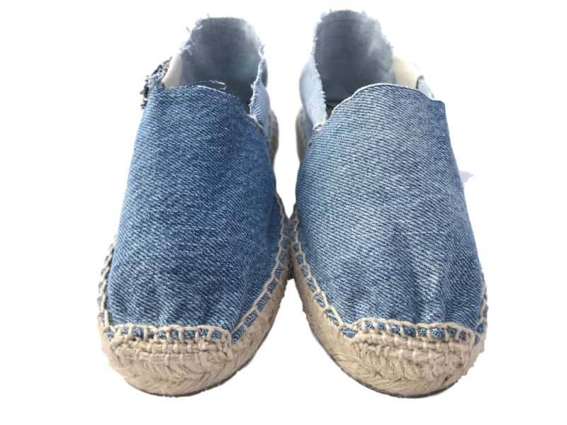Le Fanghe - Wholesale Flats - Women's - RIVETED - handmade unisex espadrilles in vintage Levi's6
