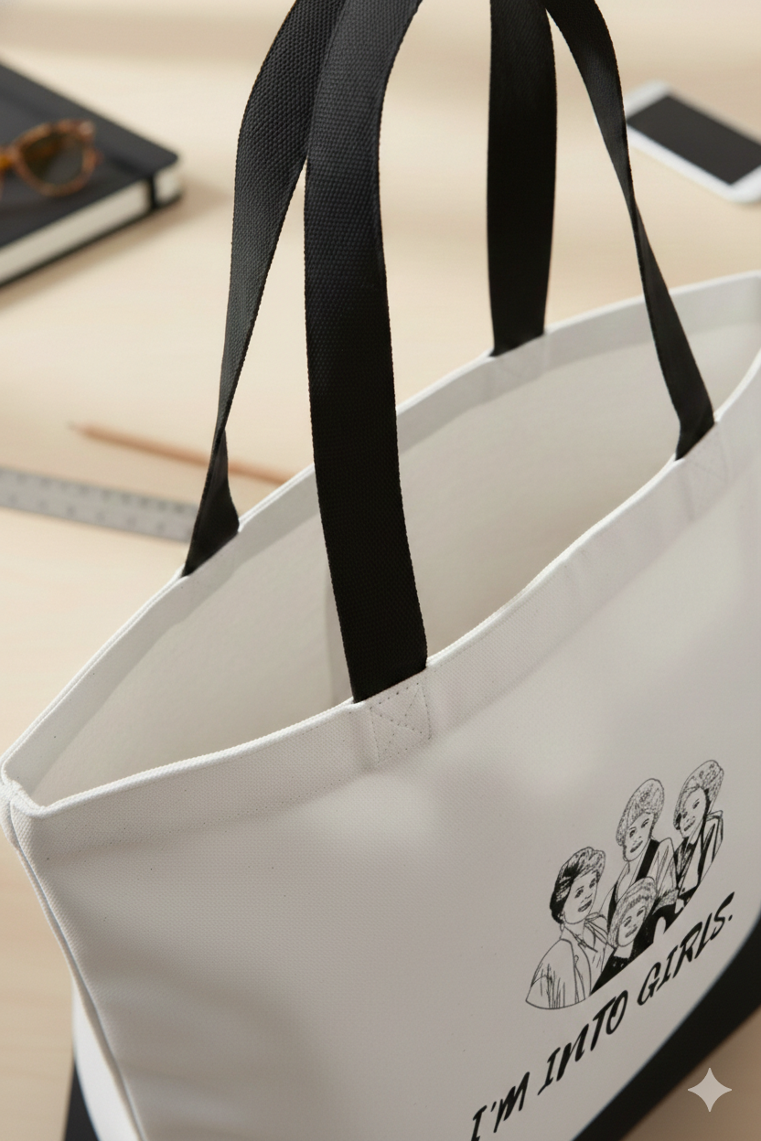 Very Gay. Very Busy. - Wholesale Tote Bag - Unisex - I’m Into Girls Golden Girls Canvas Tote5