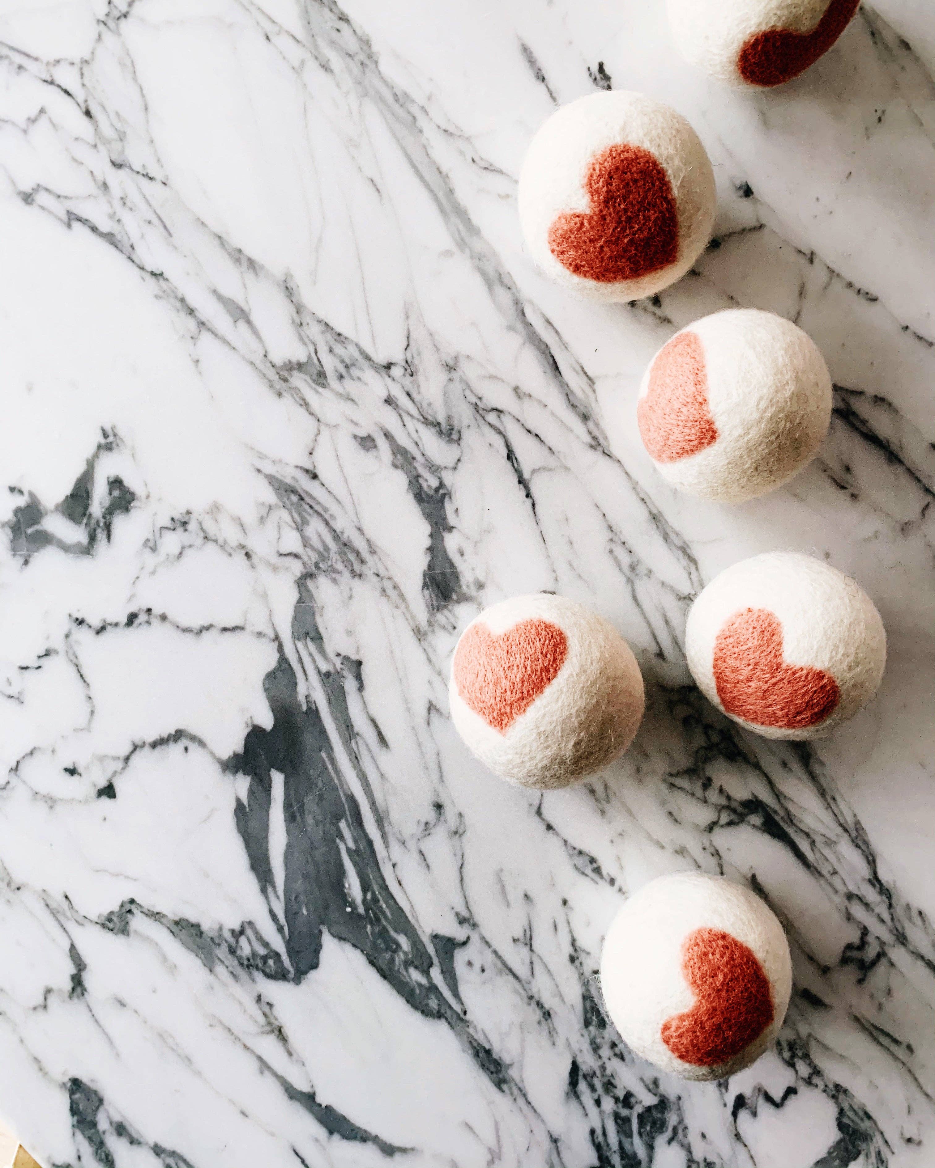 Essence of Life Organics - Wholesale Dryer balls - 100% Organic wool dryer balls, (Set of 3 balls), hand dyed2