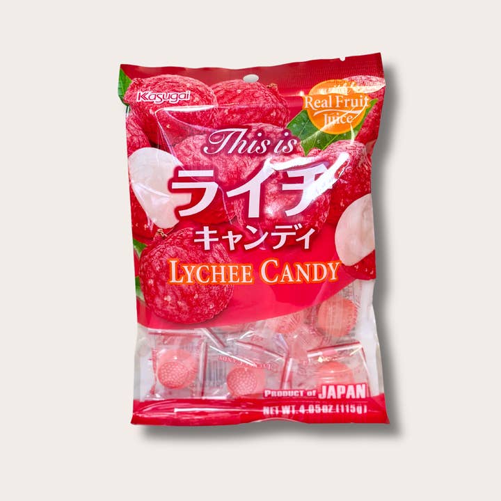Tanuki Towne - Wholesale Hard Candy - Kasugai Lychee Flavored Hard Candy