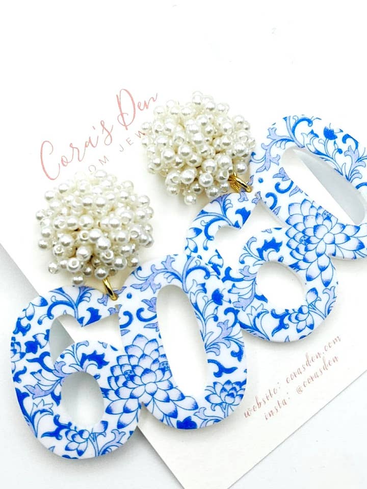 Geburtstagsohrringe - Perlenoberteile für den Großhandel von Cora's Den