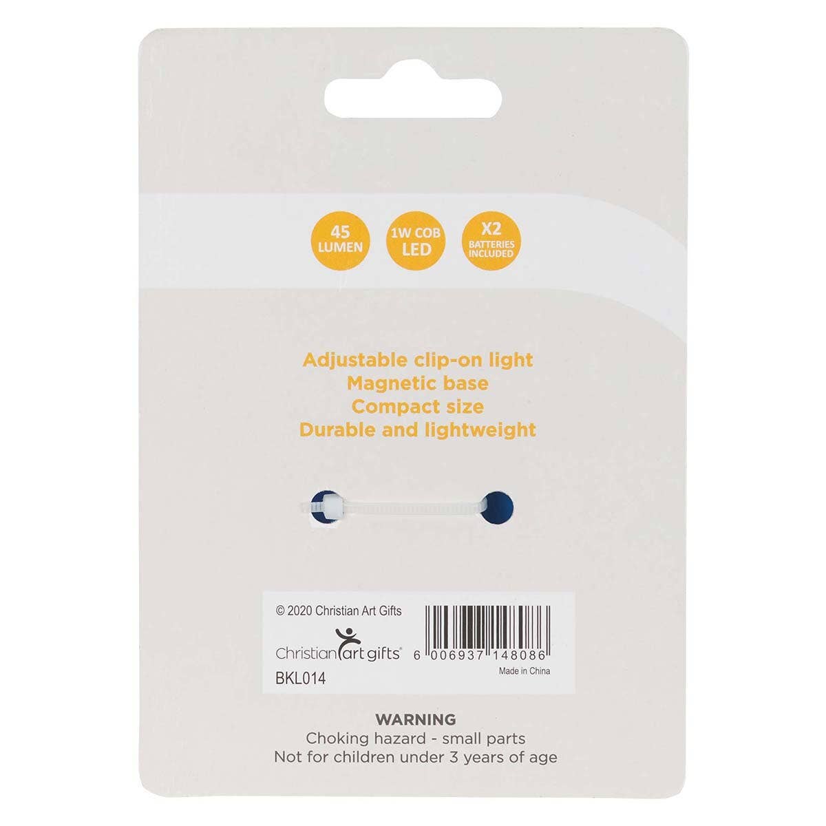 Christian Art Gifts - Wholesale Booklight - Book Light Blue With God all Things are Possible Matt. 19:261