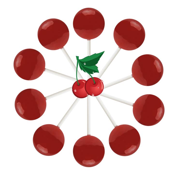 30ct. Wild Cherry Lollipop Bag for wholesale by Original Gourmet Food Co.