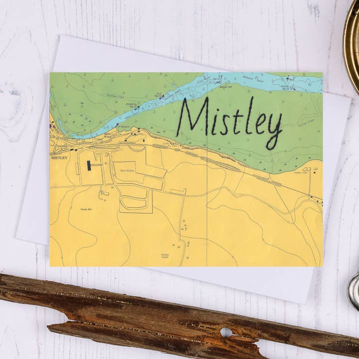 Mistley Greetings Card for wholesale by NaviStitch