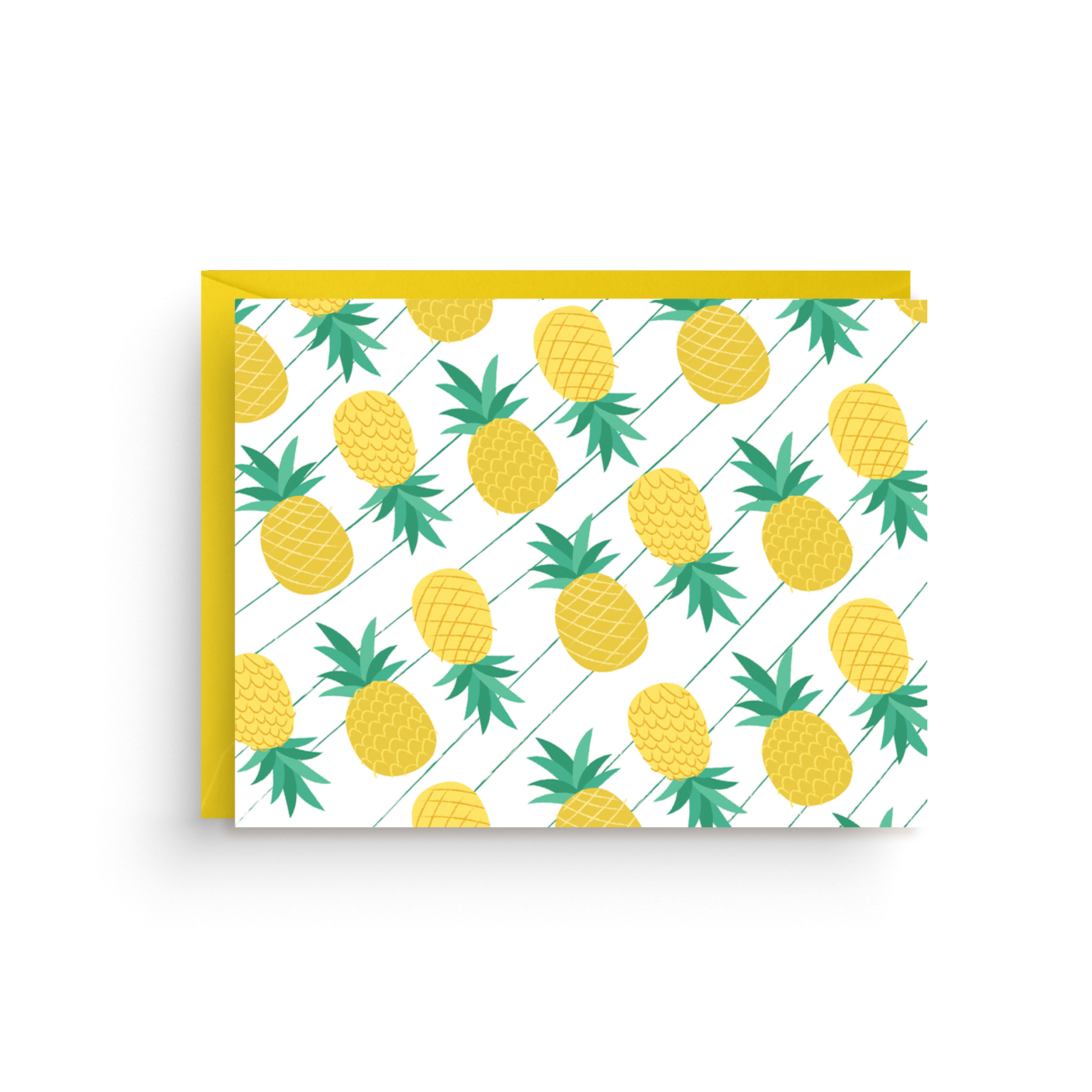 Nicole Marie Paperie – Engroshandel Brevpapir/sæt med noteskort – Ananas Papirvarer Notekort1