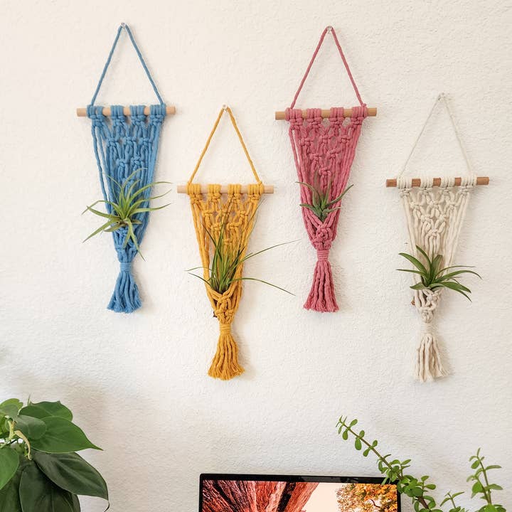 Handmade By Uruba - Wholesale Hanging Planter - Macrame Air Plant hangers, Handmade Air Plant holders