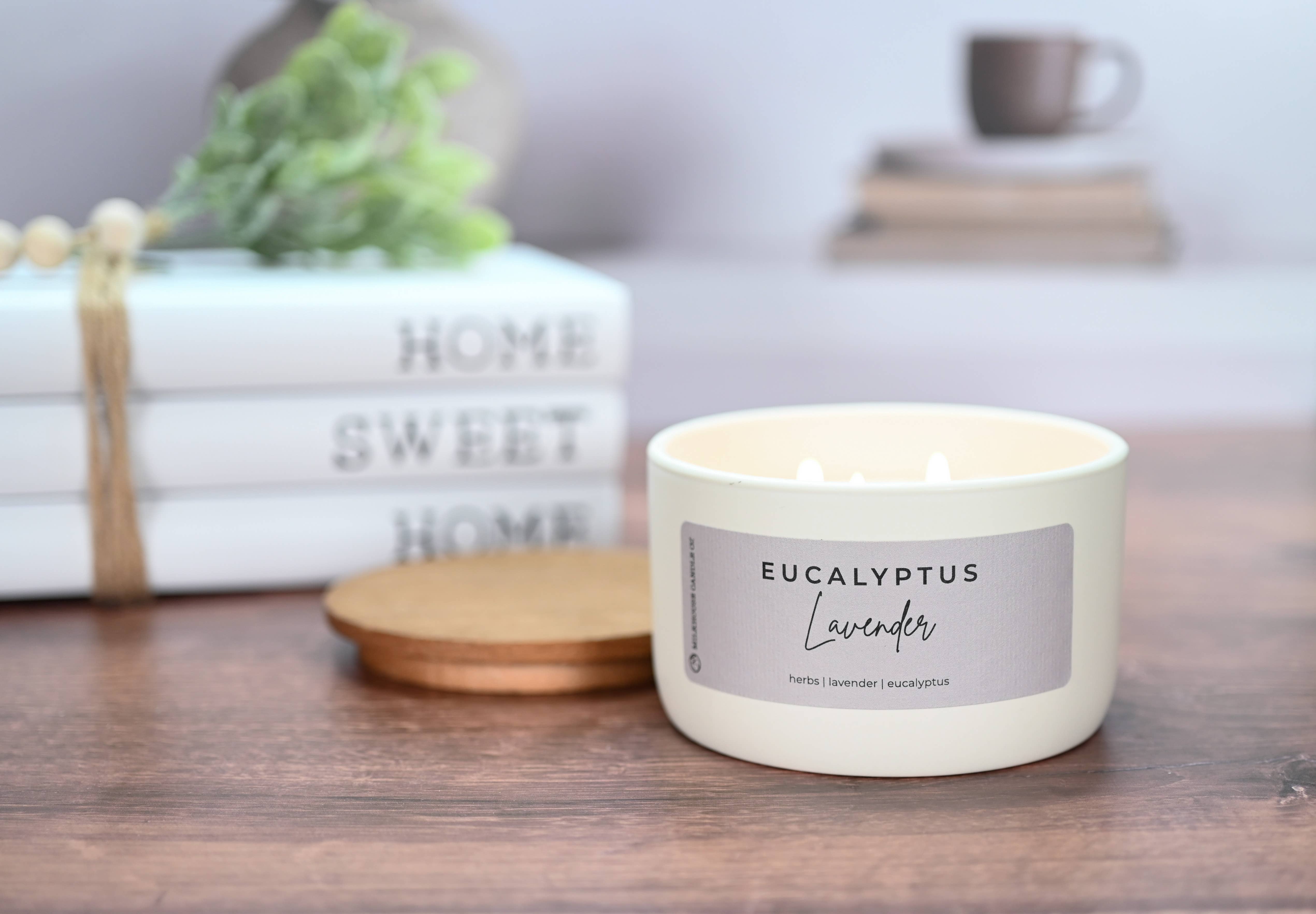 Milkhouse Candle Company - Wholesale Jar/Filled Candle - Eucalyptus Lavender | 10 oz Signature Statement Candle1