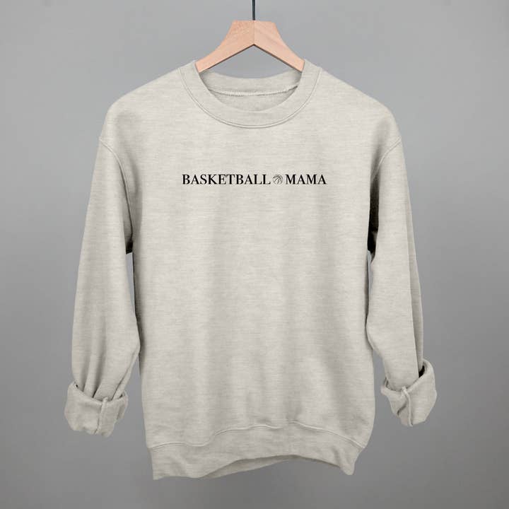Ivy + Cloth - Wholesale Graphic Sweatshirt - Women's - Basketball Mama (Serif + Doodle)11