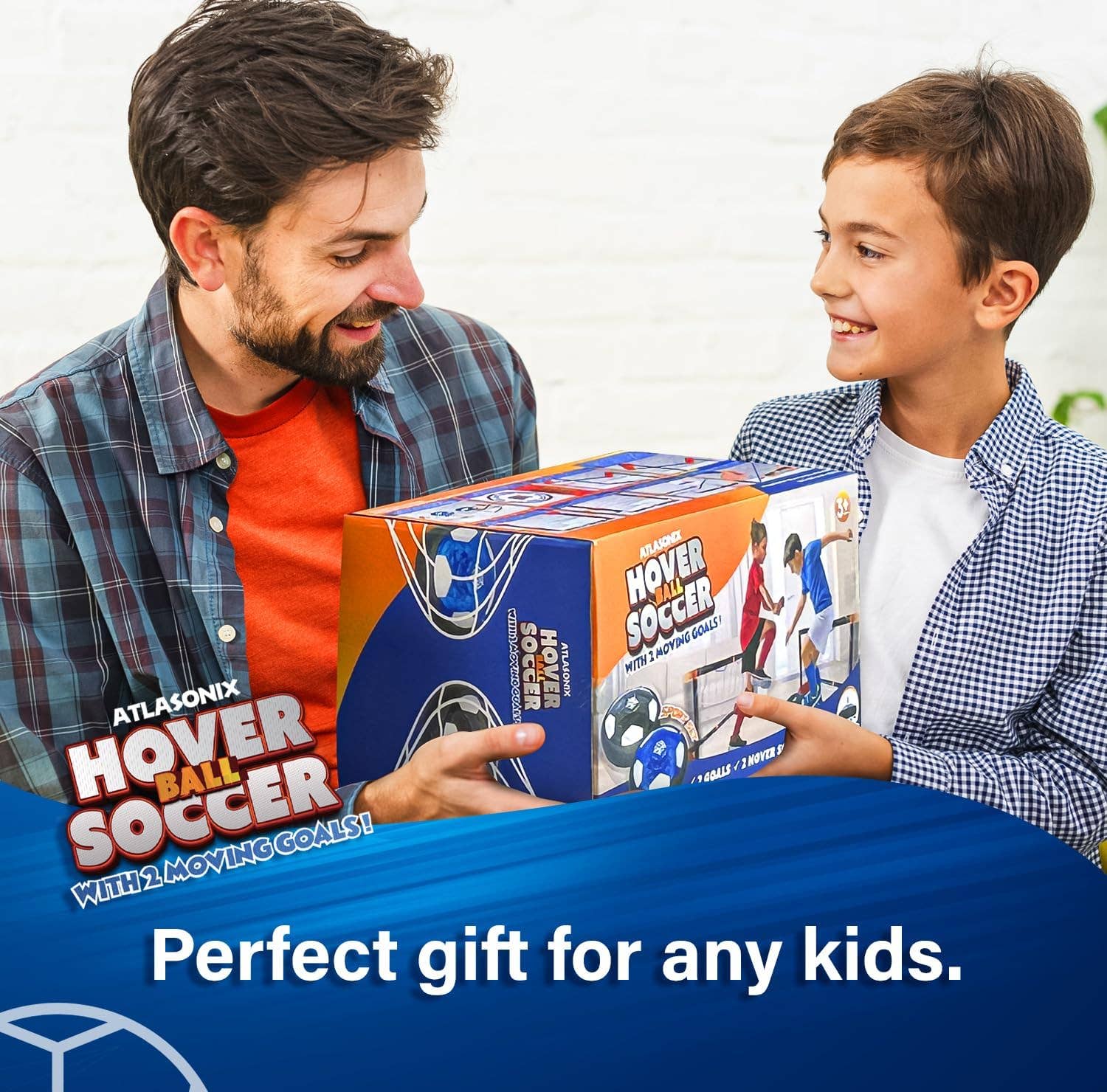 Atlasonix - Vente Jeu de sport – enfant et bébé - Lot de 4 ballons de soccer Moving Goals Hover7