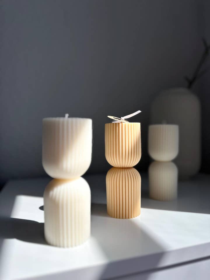 Harmony Pillar Candle for wholesale by Elizabeth’s Candles