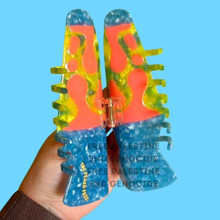 The Peach Fuzz - Wholesale Hair Accessories Set - Women's - Rhinestone Lava Lamp Hair Claw3