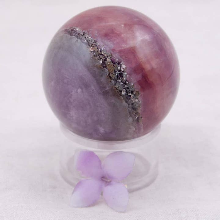 Tiny Rituals - Wholesale Spiritual Stone/Crystal - Rare Rainbow Fluorite Spheres - AAA Premium Quality32
