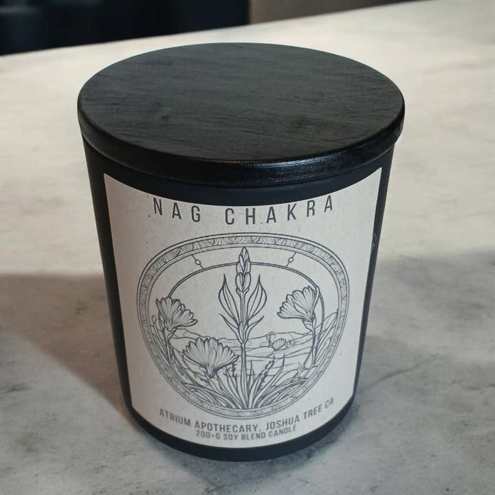 Vela Amber Jar | Nag Chakra para venta al por mayor de Atrium Apothecary Inc