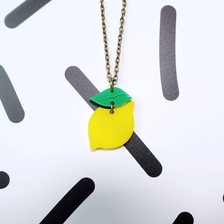 Collier Mini Citron pour la vente par Silly Loaf