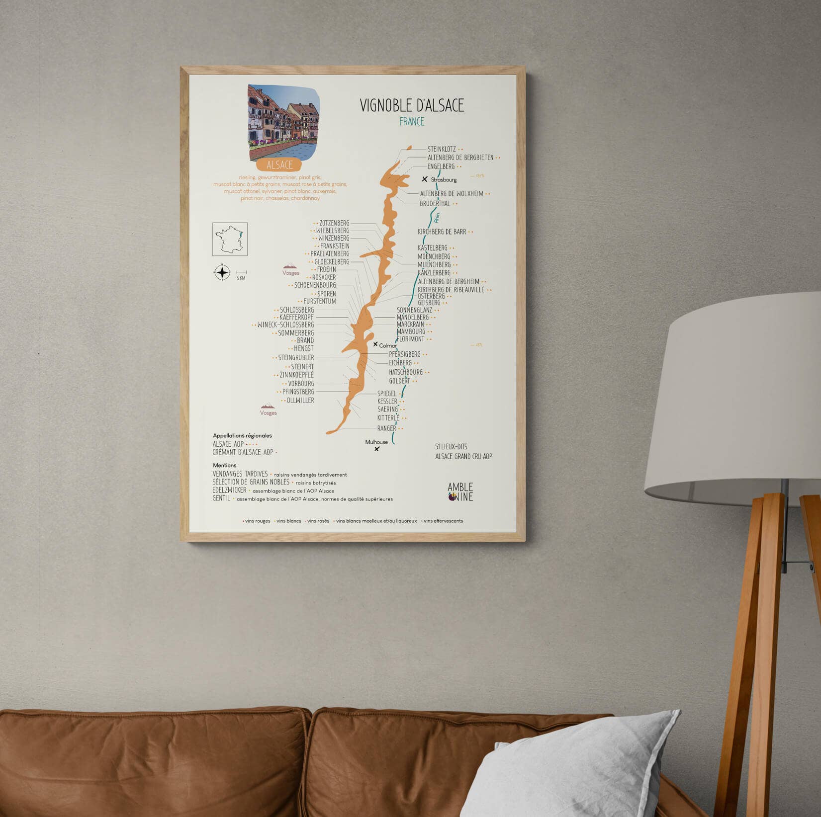 Amble Wine - Vente Poster - AFFICHE ALSACE2