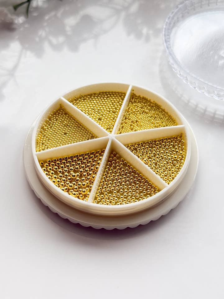 Flower Center Caviar Accent Beads Set of Six Sizes for wholesale by Tera Clay