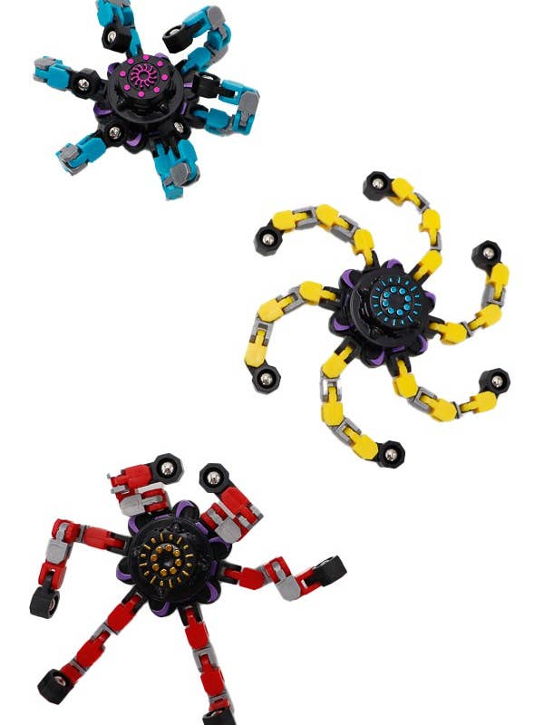 Deformable Mechanical Robot Fidget Spinner Toy for wholesale by Cap Zone