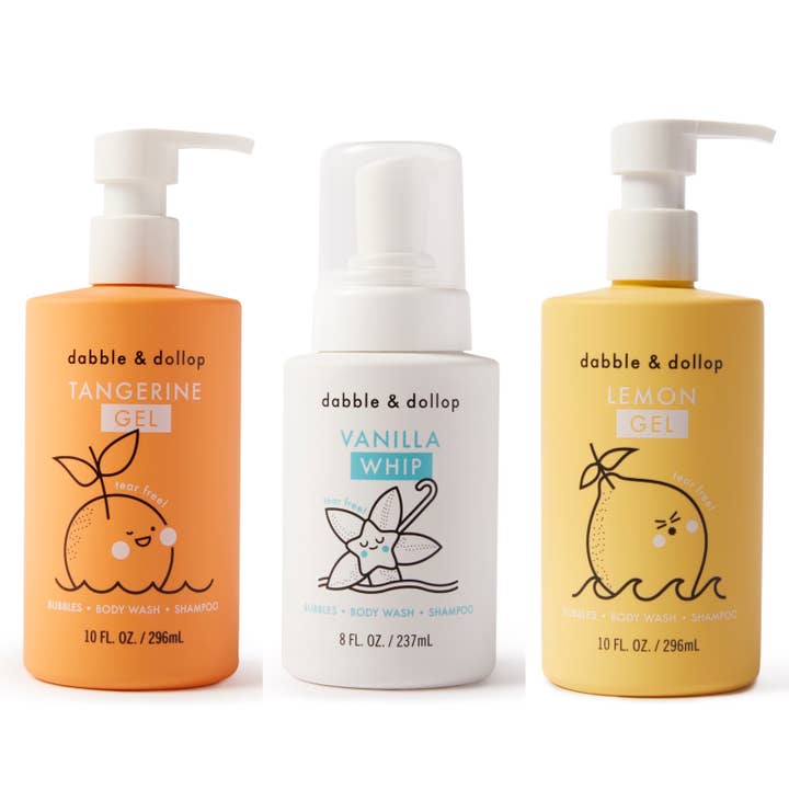 Dabble & Dollop® - Wholesale Baby Bath Set - Kids & Baby - Citrus Kiss Bath Gift Set (incl. mixing bowl)2